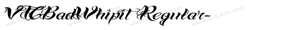VTCBadWhipit Regular字体转换